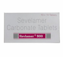A box of Sevelamer 800mg Tab