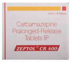 Box of Generic Tegretol XR 400 mg Tab - Carbamazepine