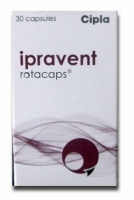 Box pack of Ipravent 40mcg Rotacaps with Rotahaler