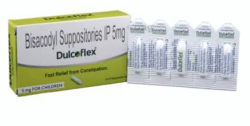 Box pack and a strip of Generic Dulcolax 5mg Tab - Bisacodyl