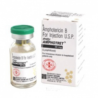 Box pack and a vial of generic Amphotericin B 50 mg Injection