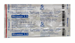 A blister of generic Rivastigmine Tartrate 1.5mg capsule