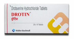 Box pack of Generic Drotaverine 40mg Tab