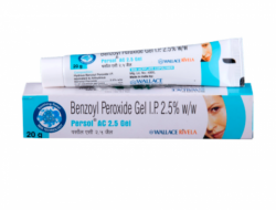 Box and tube of Benzoyl Peroxide (2.5% w/w)