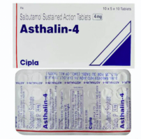 Box and blister strips of generic Albuterol (4mg)