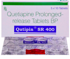 Box and blister strips of generic Quetiapine (400mg)