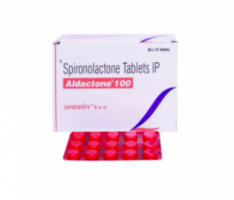 box and blister strips of generic Spironolactone (100mg)