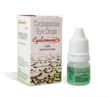 Box and bottel of generic Cyclosporine (0.05% w/v)
