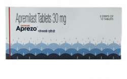 A box of Apremilast 30mg Tablet