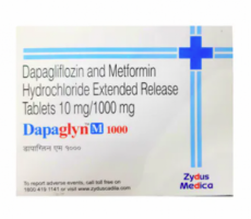 A box of Dapagliflozin (10mg) + Metformin (1000mg) Tab
