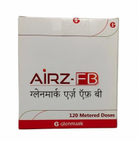Box of Glycopyrrolate (9mcg) + Formoterol (4.8mcg) + Budesonide (160mcg) inhaler