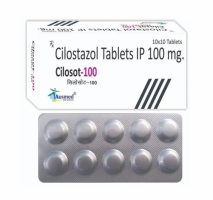 Box pack and a strip of Generic Pletal 100 mg Tab - Cilostazol
