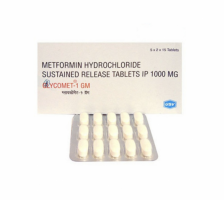 Box and blister strip of generic Metformin HCl 1000mg tablet