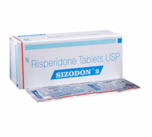 A box and a strip of Risperidone 2mg Tab