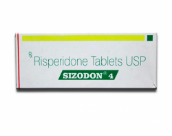 A box of Risperidone 4mg Tab
