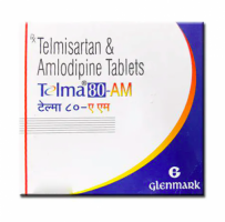 A box of Telmisartan (80mg) + Amlodipine (5mg) Tab