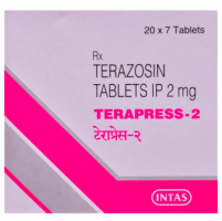 A box of Terazosin 2mg Tab
