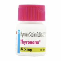 Bottle of levothyroxine generic 37.5mcg Tablet