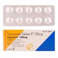 Box and blister strip of generic Topiramate 100mg tablets