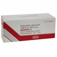 A box of Enalapril 5 mg Tab