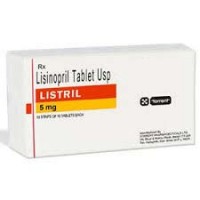 Box of generic Lisinopril 5mg tablet