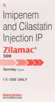 Box of Generic Primaxin 500 mg / 500 mg Injection - Imipenem / Cilastatin