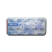 Blister strip of generic Simvastatin 10mg tablets