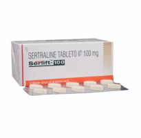 Box and blister strip of generic Sertraline HCl 100mg tablet