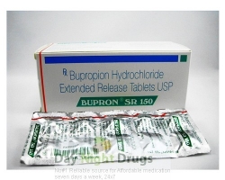 Box and a strip of Bupropion Hydrochloride Extended-Release 150mg tablet