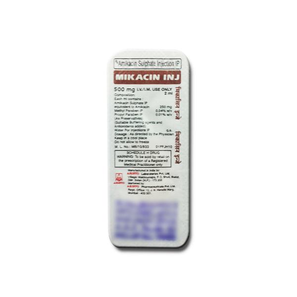 A pack of Amikacin 500 mg Injection