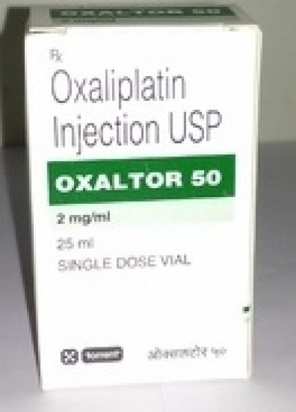 Box of generic Oxaliplatin 50mg Injection