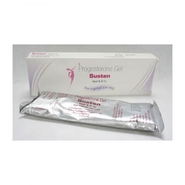 A box pack of Progesterone 8% gel Tube