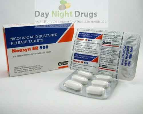 Niaspan 500 mg SR Tablets (Generic Equivalent)