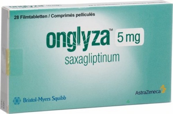 A box of Saxagliptin 5 mg Tab