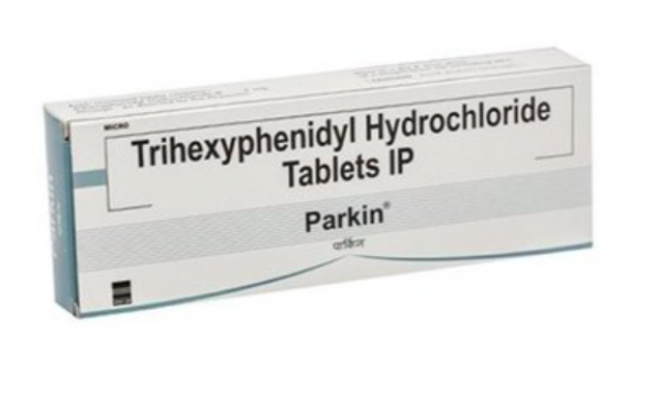 A box of Trihexyphenidyl 2mg Tab