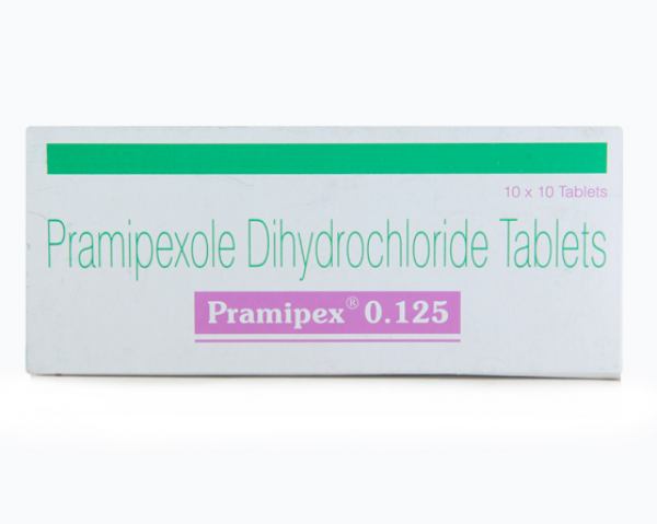 A box of Pramipexole 0.125mg Tab
