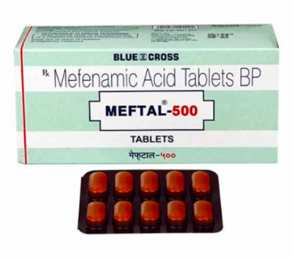 A box of Mefenamic Acid 500 mg Tablets
