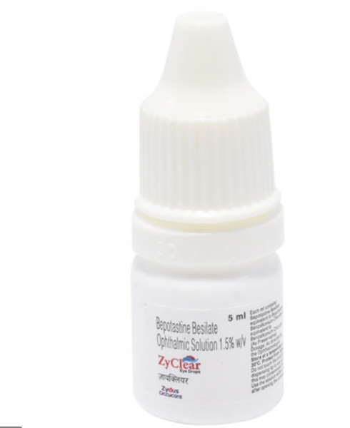Bottle of Generic Bepreve 1.5 Percent Eye Drop - 5 ml