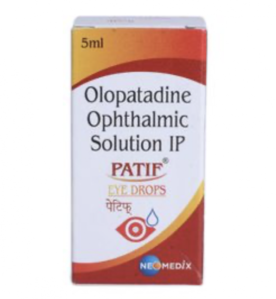 A box of Olopatadine 0.2 Percent Eye Drop - 5ml