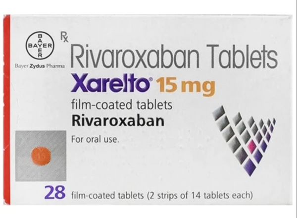 A pack of 15mg Rivaroxaban tablets