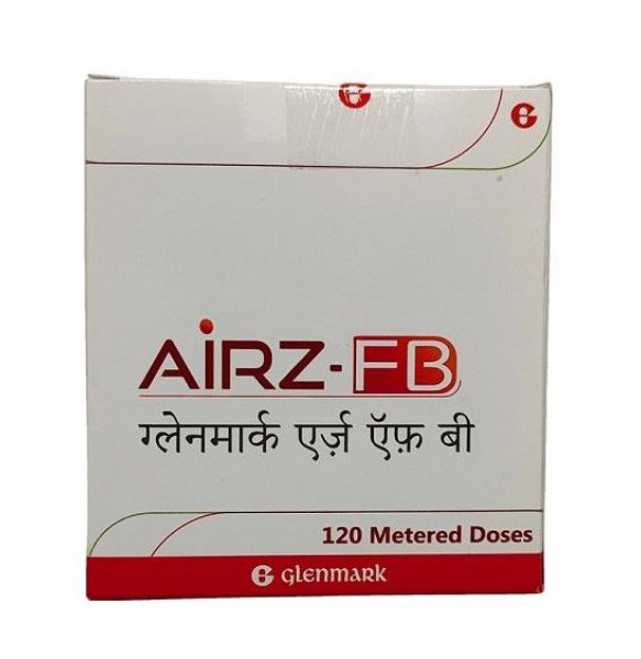 Box of Glycopyrrolate (9mcg) + Formoterol (4.8mcg) + Budesonide (160mcg) inhaler