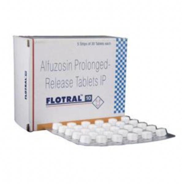 Box pack of generic Alfuzosin 10mg Tab