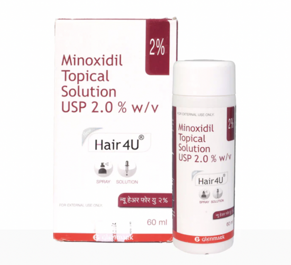 Box and a bottle of generic Minoxidil (2 % ) + Aminexil (1.5 % ) Solution