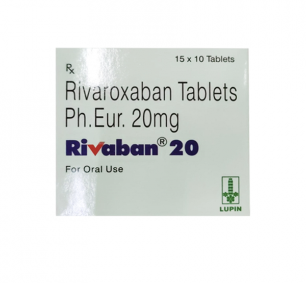 A box of Generic Xarelto 20 mg Tab