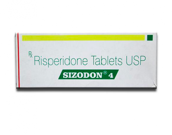 A box of Risperidone 4mg Tab