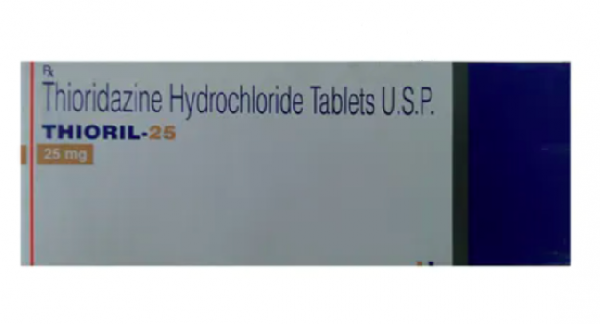 A box of Thioridazine 25mg Tab