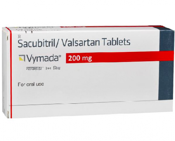 A box of Sacubitril (97mg) + Valsartan (103mg) Tab