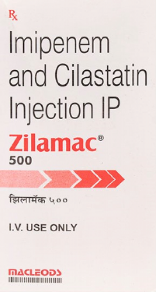 Box of Generic Primaxin 500 mg / 500 mg Injection - Imipenem / Cilastatin