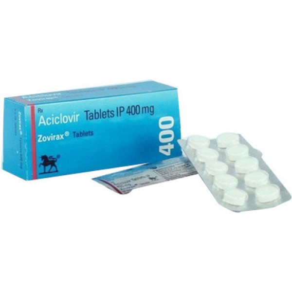 Box and blister strips of generic Acyclovir (400mg)